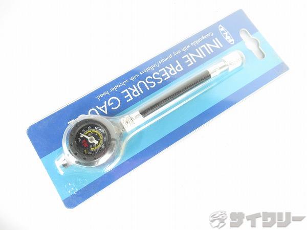 空気入れ、ポンプ 携帯ポンプ TNI ケータイゲージ INLINE PRESSURE GAUGE - 中古