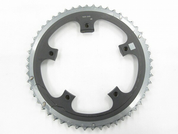 クランク チェーンリング シマノ アウターチェーンリング DURA-ACE 52T ※摩耗大 - ...