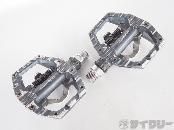 製品情報カテゴリペダル関連 ペダル ビンディングペダル メーカーシマノ年式-色状態ランクC(少々キズあり)送料サイズ小型サイズパーツクリート規格：SPD色：グレー状態コメント中古商品でございます。使用に伴う傷や汚れがございます。イモネジが欠品しております画像に写っているもので全てでございます。その他【参考価格】12、091円【SHIMANO】