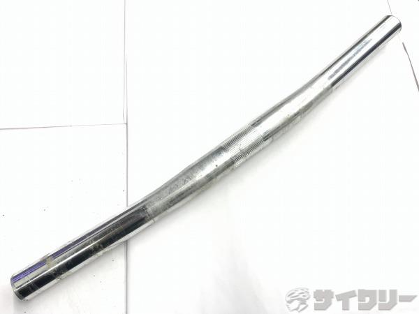 ハンドル フラット/ライザーバー 不明 フラットバーハンドル シルバー 25.4/405mm(実測) ※カットあり - 中古