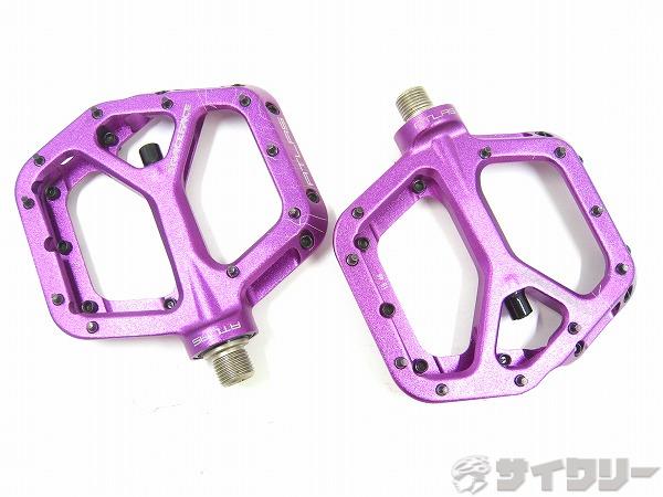 ペダル フラットペダル レースフェイス フラットペダル ATLAS パープル - 中古(4)