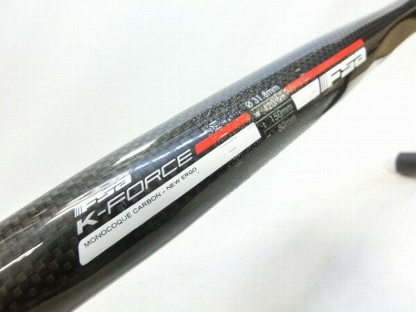 ハンドル ドロップ FSA カーボンドロップハンドル K-FORCE 420mm/φ31.8mm - 中古