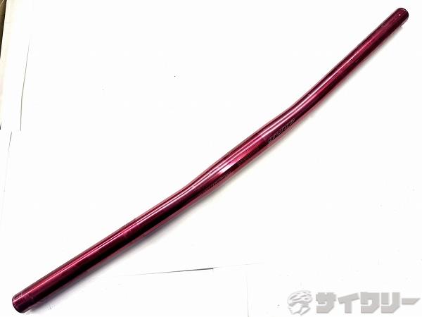 ハンドル フラット/ライザーバー グランジ ハンドルバー 約580mm(実測）/25.4mm レッド - 中古