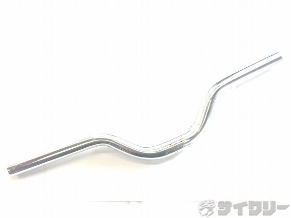 製品情報カテゴリハンドル関連 ハンドル その他 メーカー不明年式-色状態ランクD(年式相応のキズあり)送料サイズ小型サイズハンドル幅：約455mm(実測）クランプ径：25.4mmパーツ色：シルバー材質：鉄状態コメント中古商品でございます。使用に伴う傷、汚れ、使用感がございます。削れがみられます。画像に写っているもので全てになります。その他