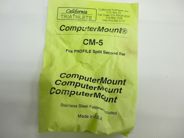 その他用品類 カリフォルニアトライアスリート 【SALE】サイコン台座 コンピューターマウント CM-5 - 中古