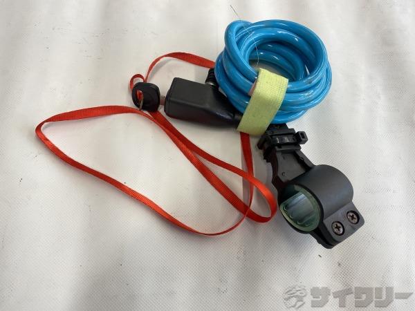 鍵、ロック ワイヤーロック サギサカ ワイヤーロック 鍵1個 - 中古