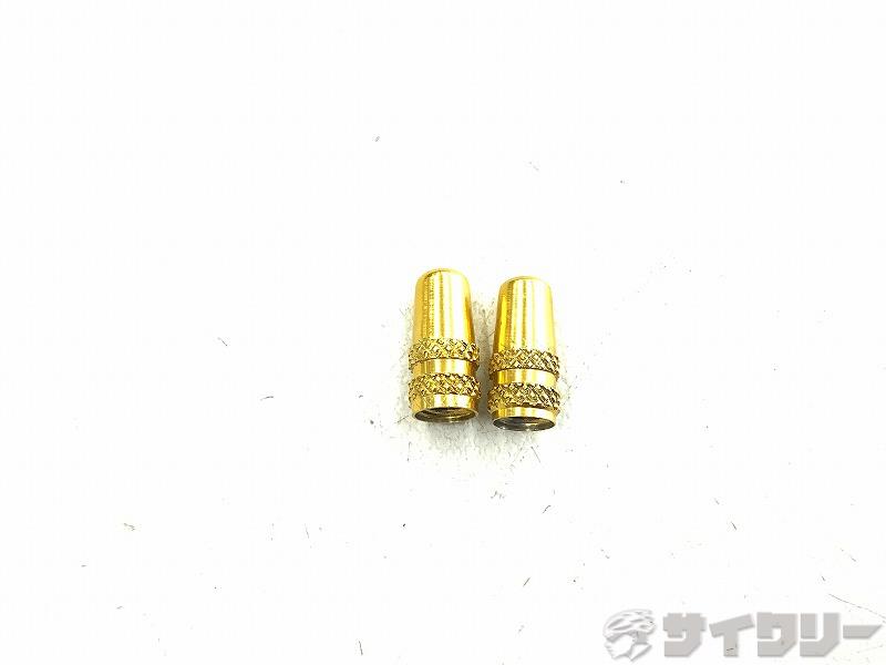 その他 不明 CNCアルミバルブキャップ 仏式 YELLOW - 中古