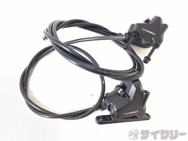 ブレーキ本体 ディスクブレーキ テクトロ 油圧ディスクブレーキ前後セット - 中古
