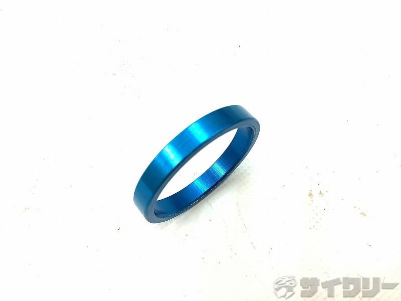 ヘッドパーツ コラムスペーサー 不明 コラムスペーサー OS 5mm　BLUE - 中古