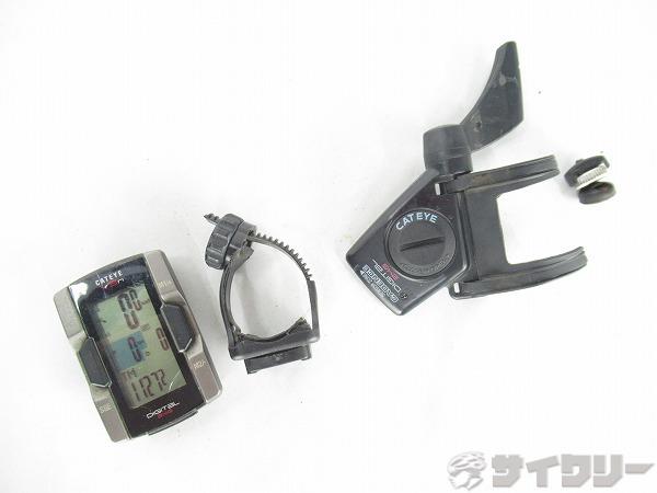 サイクルコンピュータ ハートレートモニター機能有 キャットアイ サイクルコンピューター CC-TR210TW - 中古