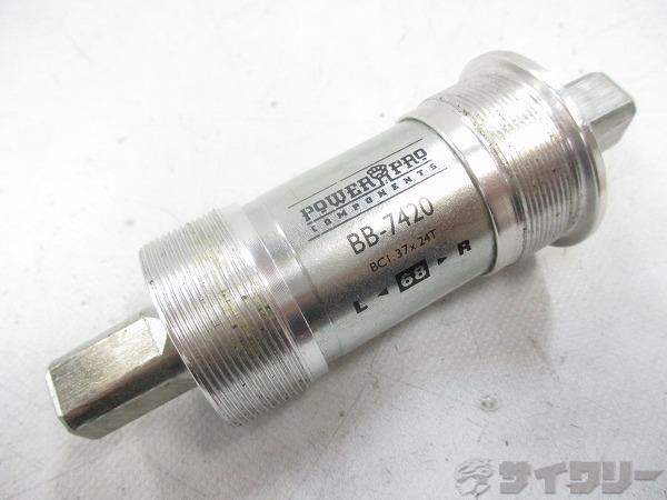 ボトムブラケット JIS パワープロ ボトムブラケット BB-7420 JIS 68/113mm - 中古