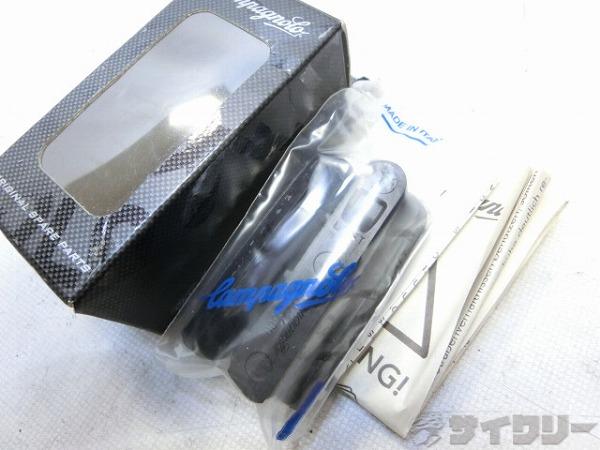 製品情報カテゴリブレーキ関連 ブレーキ用小物 ブレーキパッド/シュー メーカーカンパニョーロ年式-色状態ランクA(未使用品)送料サイズ小型サイズパーツ対応ブレーキ規格：カートリッジ式サイドプル用前後ペア1台分状態コメント未使用品です。パッケージに若干の破損がございます。その他参考価格：4、664円CAMPAGNOLO