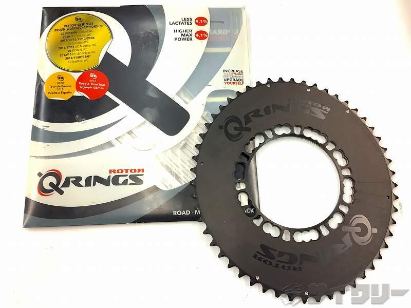 樂天商城 - クランク チェーンリング ローター 楕円チェーンリング Qring AERO Limited Black 53t/PCD110mm/5穴 - 中古