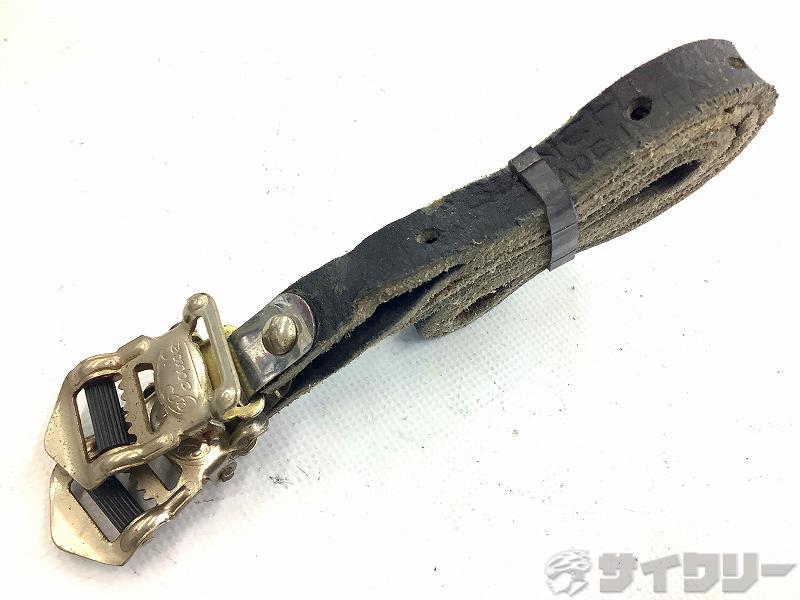 トゥクリップ/トゥストラップ 不明 レザートゥストラップ BLK - 中古