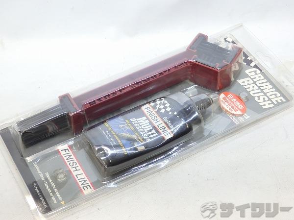 工具類/ケミカル 工具類 フィニッシュライン ブラシ・ディグリーザーセット Grunge Brush - 中古