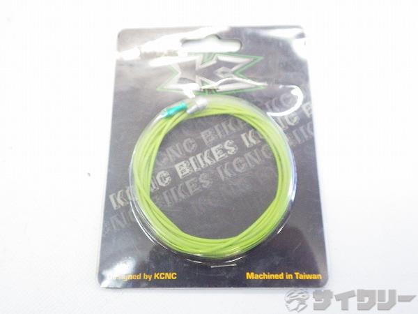 その他 KCNC テフロンコーティングブレーキインナーワイヤー ロード用 φ1.5mm x 1、700mm グリーン - 中古