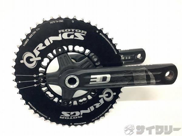 製品情報カテゴリドライブトレイン クランク クランク本体 メーカーローター年式-色状態ランクD(年式相応のキズあり)送料サイズ小型サイズパーツクランク長：175mm歯数：36/52T（楕円/11s用）PCD：110mmスパイダーアーム数：5アームリンク規格：ローター24mmシャフト状態コメント中古商品です。使用感、傷、汚れがございます。チェーンリングボルトは変更さております。左アーム付け根のリングが欠品しております。画像に写っている物が全てになります。※ノークレーム、ノーリターン※店頭受け取り可（店頭引取りのお客様は取引メッセージにてご連絡下さいませ。）※店頭支払不可※支払方法はお支払先欄をご覧下さい。その他【ROTOR】
