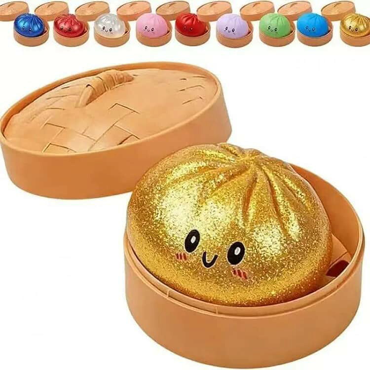 せいろ スクイーズ スクイーズおもちゃ 握ってストレス発散 ぷにぷに 肉まん 餃子型 もちもち 水感 蒸し器付き キラキラ 減圧グッズ フワフワ ストレス解消 低反発 大人 子供 誕生日 プレゼント ギフト リラックス cyoacyoa-10007638 CYOAcyoa SHOP サンプル画像3