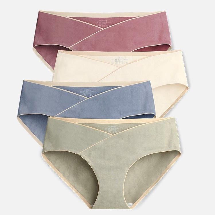 3枚セット 肌に優しい ローライズ 通気性 無縫製 パンツ ショーツ コットン 浅ばき 下着 無地 綿 伸縮性 妊婦 インナー 無地 マタニティ シームレス 産前 産後 可愛い ナチュラル レディース マタニティショーツ 3