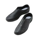 レインシューズ ロイヤルスリッポン【カラー:黒(ブラック) 完全防水 晴雨兼用【サイズ:M、L、LL(23〜25.5センチ)】靴本体も伸縮性抜群 幅広さんにもピ...