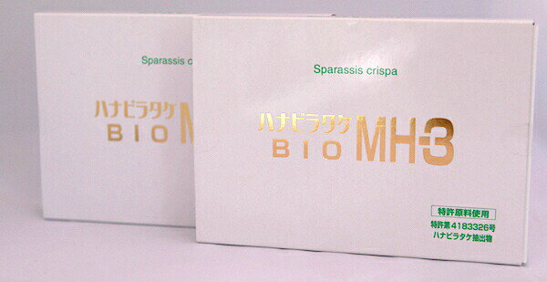 【お得な2個セット】 ハナビラタケ BIO MH-3 （320mg×60カプセル） ミナヘルス製 宅配便 全国送料無料（代金引換OK） ★時間指定可能 はなびらたけ　健康365掲載　ベータグルカン含有 あす楽対応 東京BIOMEDICALS MH-3 βグルカン ベータグルカン含有 ハナビラタケ粉末