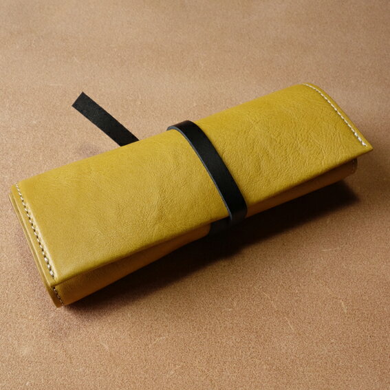 cyproductメガネケースBD　マスタードイエロー