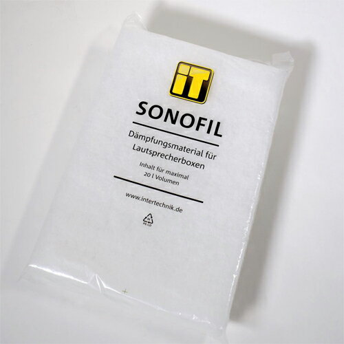 インターテクニック　SONOFIL ソノフィル　吸音材　白　2枚　350 X 500 X 20mm　ポリエステルファイバー　SONOFIL WHITE　SONOFIL/W/VE..