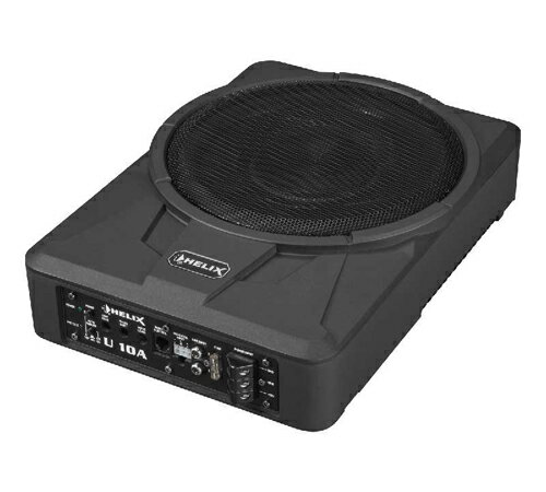 ヘリックス HELIXU-10A 25cmパワードサブウーファー フラットアルミニウムコーン RMS/最大入力: 180W/360W リモコン付属 U10A