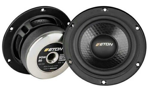 ETON　イートン　POW-80 8cmミッドレンジ　2個1組　80mmGPペーパーコーン振動板 強力フェライットマグネット