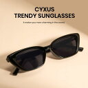 送料無料 cyxus サングラス レディース キャッツアイフレーム UVカット 紫外線対策 小顔効果 運転 登山 旅行 スポーツ用 おしゃれ(4)