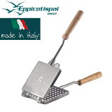 EPPICOTISPAI ワッフルメーカー（四角・厚） / 直火式 イタリア製 正規販売代理店