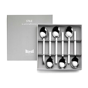 MEPRASTILEbypininfarinaコーヒースプーン6本セットギフトボックス入り