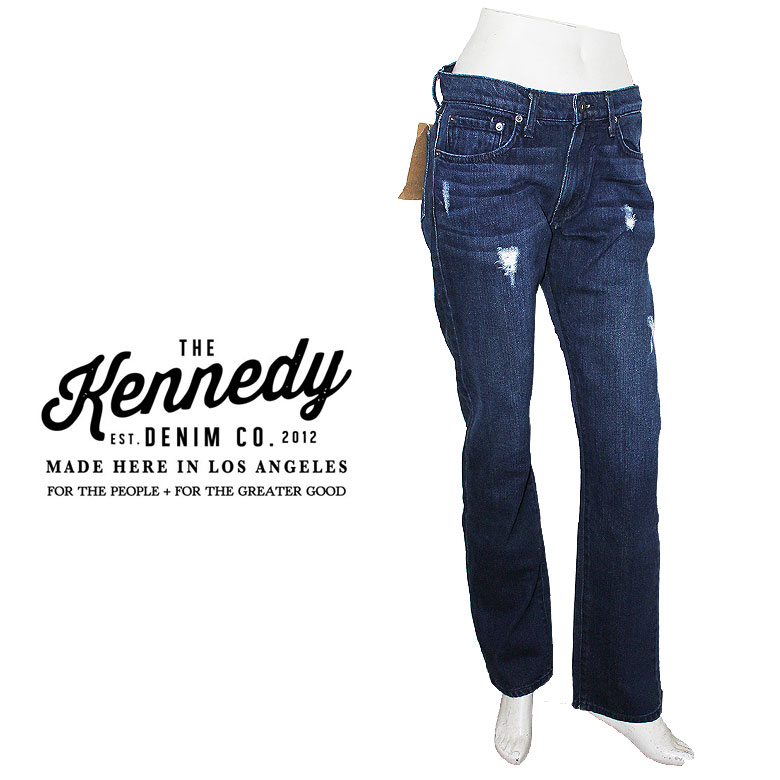 Rakuten - 【KENNEDY DENIM】ケネディデニム デニム ジーンズ スリムフィット SLIMFIT デニムパンツ ダメージ加工 濃紺 メンズ かっこいい