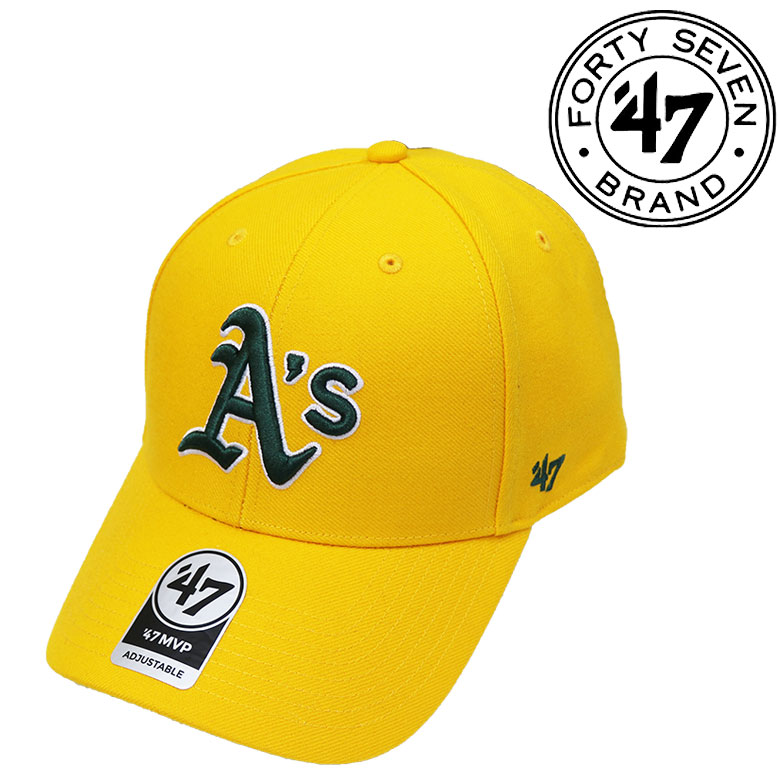 【47Brand】フォーティーセブンブランド キャップ CAP 帽子 MVP ATHLETICS アスレチックス オークランド 定番 ツイル生地 メンズ