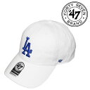【47Brand】フォーティーセブンブランド キャップ CAP 帽子 CLEAN UP クリーンナップ DODGERS LA ロサンゼルス ドジャース 定番 ホワイト 白 メンズ(4)