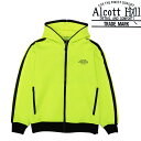 【ALCOTT HILL】アルコットヒル パーカー フーディ ジップアップ プリント セットアップ可 メッシュ ボンディング カジュアル 大人 メンズ