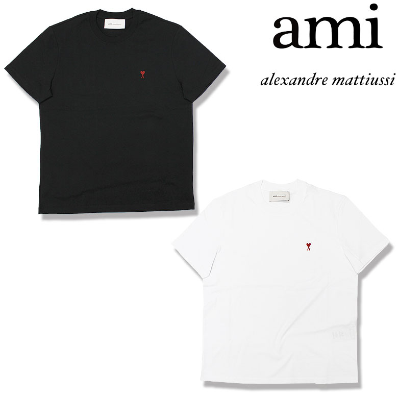 Rakuten - 【Ami Paris】アミ パリス Tシャツ 半袖 カットソー Ami de Coeur AMI刺繍 クラシックフィット 男女兼用 メンズ カジュアル