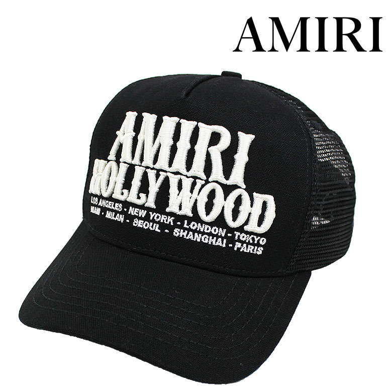 Rakuten - 【AMIRI】アミリ キャップ CAP 帽子 HOLLYWOOD TRUCKER トラッカー ハット メッシュ ロゴ ダブルスナップバック ハリウッド 高級 メンズ カジュアル