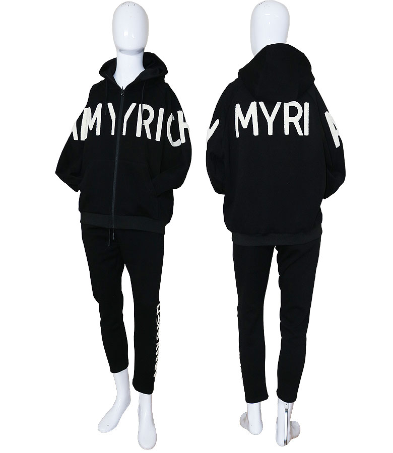 【20%OFF】【ARMYRICH】アーミーリッチ サガラ刺繍フルジップパーカーセットアップ 鹿の子 ジャージ イージーパンツ オールジャンル スポーツ 上下セット SETUP メンズ