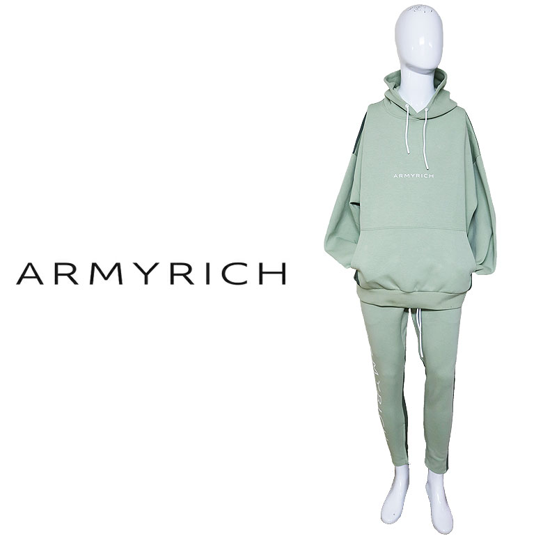 ARMYRICH アーミーリッチ ナイロン切替ボンディングオーバーサイズセットアップ 切り替え ジャージ イージーパンツ オールジャンル GOLF ゴルフ 上下セット SETUP メンズ