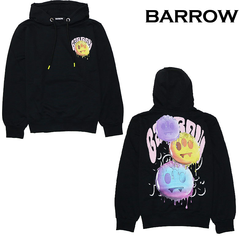 BARROW バロー パーカー プルオーバー フーディ HOODIE UNISEX ブランドアイコン ロゴプリント 秋冬 インパクト カジュアル ユニ アイコニ...