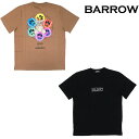 BARROW バロー Tシャツ 半袖 カットソー S/S T-SHRT UNISEX プリント スマイリー ベア メンズ カラフル アイコニック