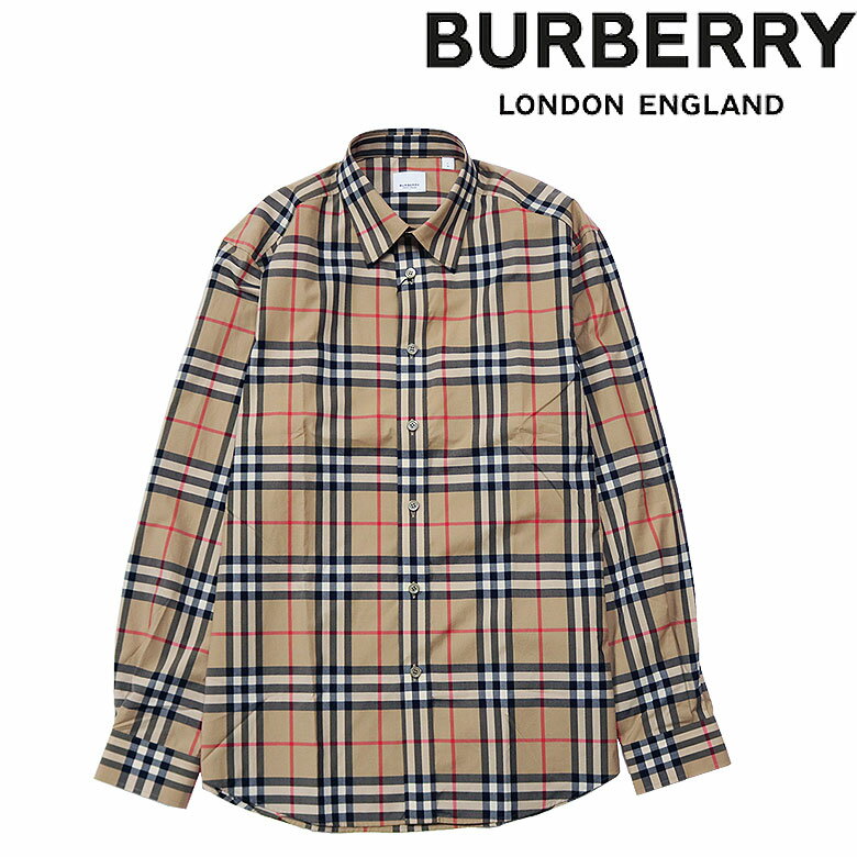 バーバリー 【20%OFF】 【BURBERRY】バーバリー 長袖シャツ SHIRT ノバチェック バーバリーチェック ポインテッドカラー CAXTON メンズ