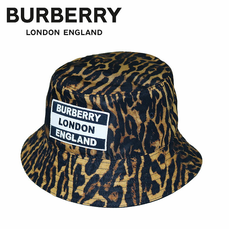 【BURBERRY】バーバリー バケットハット 帽子 BUCKET HAT レオパード柄 LEOPARD メンズ レディース ユニ