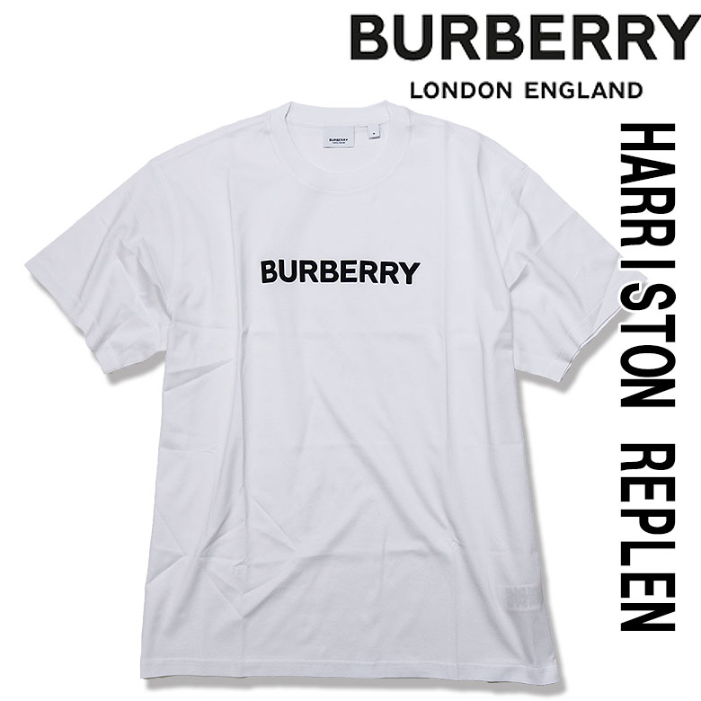 BURBERRY バーバリー 半袖 Tシャツ カットソー T-SHIRT ロゴプリント シンプル クルーネック HARRISTO d-bland-10013884 DBLAND サンプル画像2