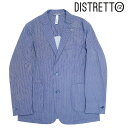 【DISTRETT12】ディストレット テーラードジャケット ストレッチ 速乾性 撥水性 本切羽 センターベンツ セットアップ可 上品 メンズ