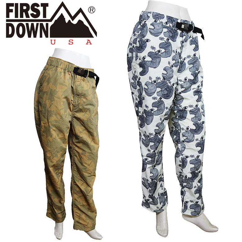 Rakuten - 【FIRST DOWN】ファーストダウン クライミングパンツ ナイロンパンツ 透湿性 防風性 耐久性 サプレックスナイロン メンズ カジュアル