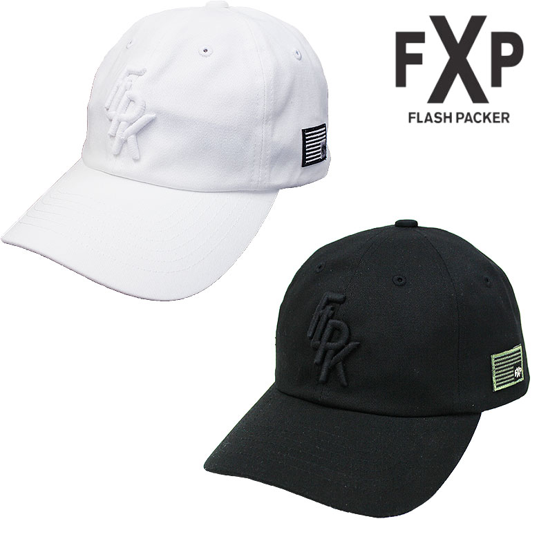 フラッシュパッカー キャップ CAP 帽子 ハット XCC-LTD 白 ホワイト 黒 ブラック ツイル生地 ストリートカジュアルブランド 20代 30代 40代 メンズ レディース ユニ 男女