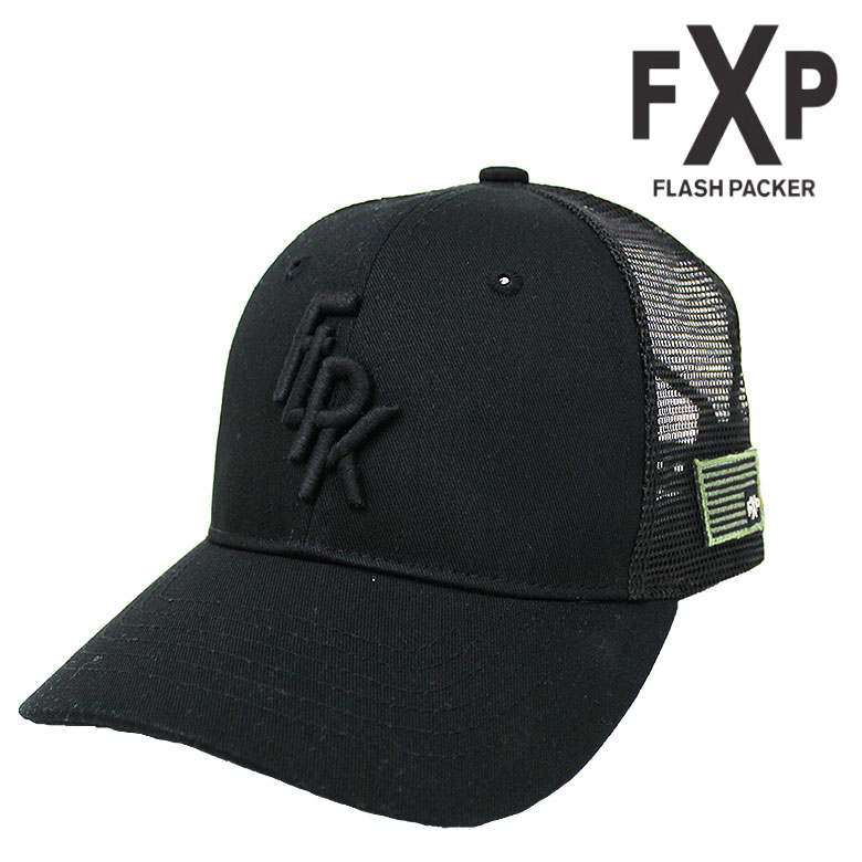 Rakuten - 【FLASH PACKER】フラッシュパッカー キャップ CAP 帽子 ハット メッシュキャップ XMC-LTD 黒 ブラック ストリートカジュアルブランド 20代 30代 40代 メンズ レディース ユニ 男女