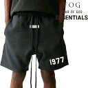 【FOG ESSENTIALS】エフオージー エッセンシャルズ ショートパンツ ショーツ ハーフパンツ ロゴ 1977 ラバーロゴ セットアップ可 メンズ PA...